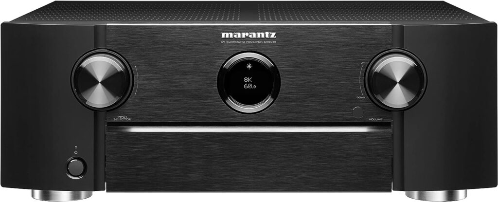 Marantz SR6015 9.2 Channel (110 Watt x 9) 8K Ultra HD AV Receiver with 3D Audio, HEOS Built-in and Voice Control