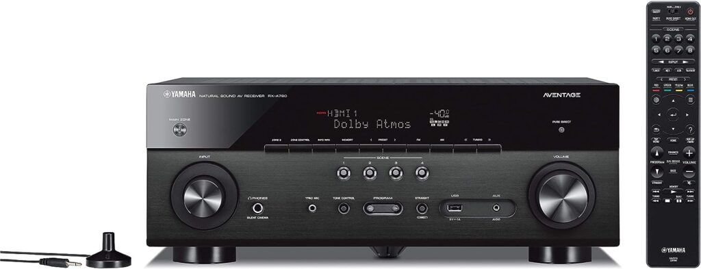 Yamaha AVENTAGE RX-A780 7.2-Channel Network AV Receiver with MusicCast, Wi-Fi and Bluetooth, 5 HDMI in/2 Out