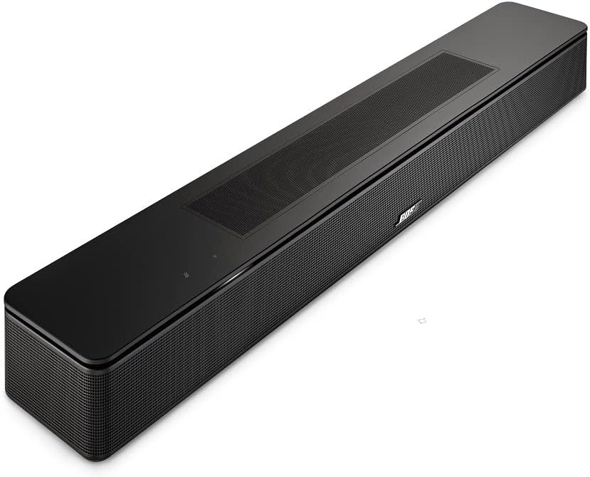 Bose Smart Soundbar 600 with Dolby Atmos, Bluetooth Wireless Sound Bar for TV with Build-In Microphone and Alexa Voice Control, Black